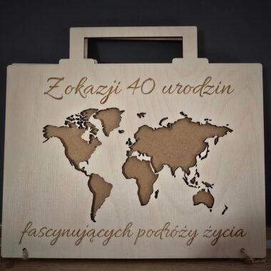 Personalizowana walizka na pieniądze na urodziny